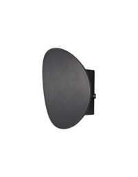 Bedford Flush Wall Lamp, 1 x 6W LED, 3000K, 700lm, IP54, Anthracite