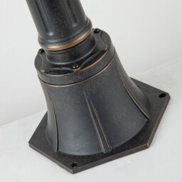 Baltimore 1 Light Medium Outdoor Post Lantern Weathered Bronze IP44, E27 - thumbnail 2