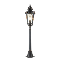Baltimore 1 Light Medium Outdoor Post Lantern Weathered Bronze IP44, E27 - thumbnail 1