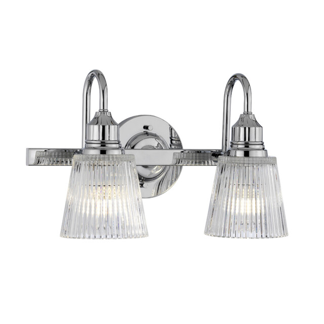 Addison 2 Light Wall Light Polished Chrome IP44 - image 1