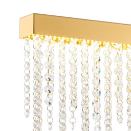 Bano Large Dimmable Wall Light 12W LED, 4000K, 1460lm, French Gold / Crystal Chain, 3yrs Warranty - thumbnail 5