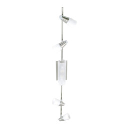 Anna On Linear Bar 6 Light G9 Satin Chrome/Opal & Frosted Glass - thumbnail 1