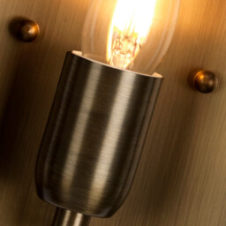 St Paul 1 Light Outdoor Wall Lantern Light Solid Brass IP44, E27 - thumbnail 3