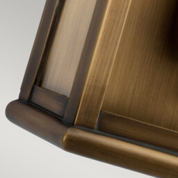 St Paul 1 Light Outdoor Wall Lantern Light Solid Brass IP44, E27 - thumbnail 5