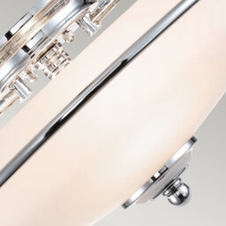 Quoizel Griffin Bowl Semi Flush Ceiling Light Polished Chrome - thumbnail 3