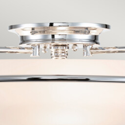 Quoizel Griffin Bowl Semi Flush Ceiling Light Polished Chrome - thumbnail 2