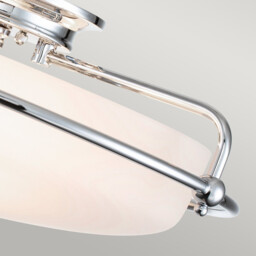Quoizel Griffin Bowl Semi Flush Ceiling Light Polished Chrome - thumbnail 5