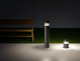 Newton LED Outdoor Pedestal Light Urban Grey IP65 - thumbnail 2