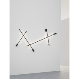 Gropius 120cm Slim Integrated LED Wall Lamp Sandy Black Aluminium LED 20W 672Lm 3000K - thumbnail 2