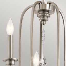 Kichler Karlee 5 Light Chandelier Classic Pewter - thumbnail 3