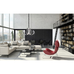 Versailles Wall LED Light 41W, 2080lm, 3000K Polished Chrome/White Acrylic, 3yrs Warranty - thumbnail 3