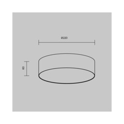 Zon Surface Mounted Downlight White 3000K 1690lm - thumbnail 2