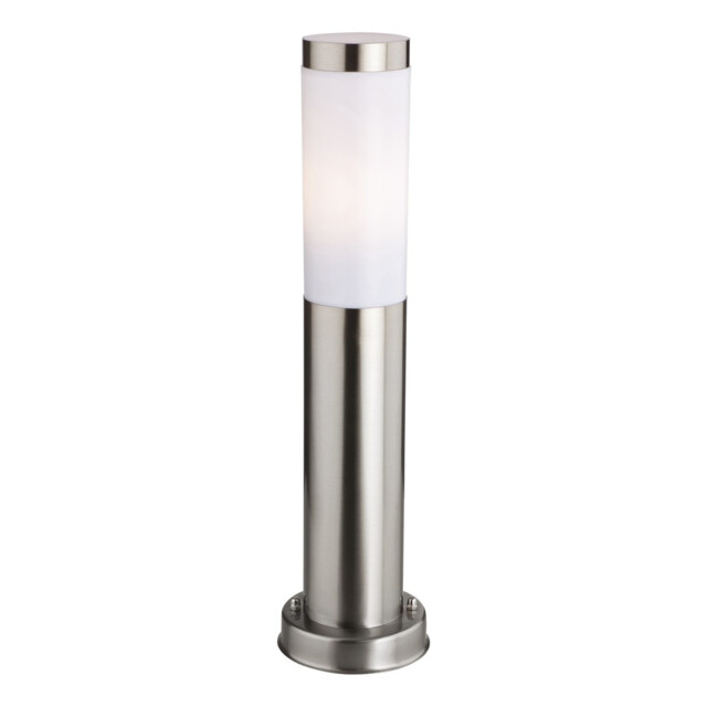 Plaza 1 Light Small Bollard Post Stainless Steel IP44, E27