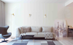 Doria Single Spotlight White Structure, Brass Elements - thumbnail 2