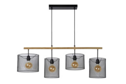 Baskett Vintage Bar Pendant Light - 4xE27 - Black - Special Offer - thumbnail 3