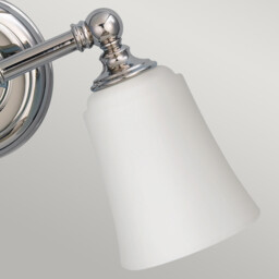 Huguenot Lake 2 Light Bathroom Over Mirror Light Polished Chrome IP44, G9 - thumbnail 3