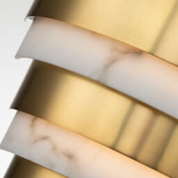 Hinkley Echelon Integrated LED Flush Wall Lamp Heritage Brass, 3000K - thumbnail 3