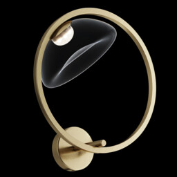Maytoni Lunare I Modern Integrated LED Wall Lamp Brass 3000K - thumbnail 2