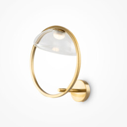 Maytoni Lunare I Modern Integrated LED Wall Lamp Brass 3000K - thumbnail 1