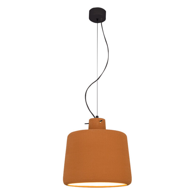 Berovo 28cm Dome Pendant Ceiling Light Natural Clay 1xE27 - image 1