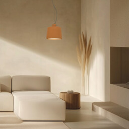 Berovo 28cm Dome Pendant Ceiling Light Natural Clay 1xE27 - thumbnail 2