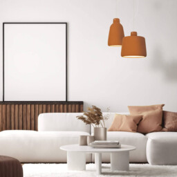 Berovo 28cm Dome Pendant Ceiling Light Natural Clay 1xE27 - thumbnail 3