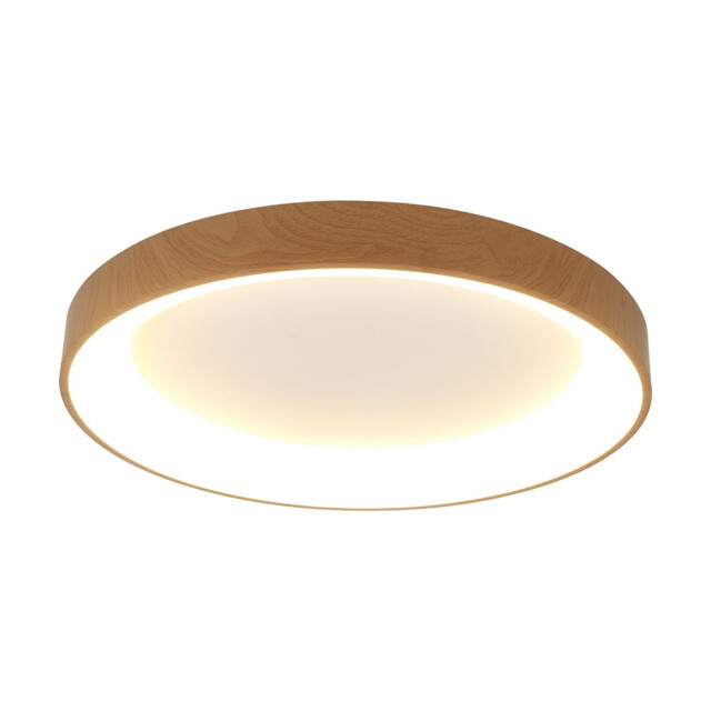 Niseko II Ring Ceiling 65cm 50W LED, 2700K-5000K Tuneable, 3760lm, Remote Control & APP, Wood, 3yrs Warranty - image 1