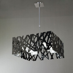 Tokio Square Telescopic 6 Light G9, Gloss Black/Polished Chrome - thumbnail 2