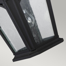 Bedford 1 Light Large Wall Lantern - Mystic Black Finish, E27 - thumbnail 3