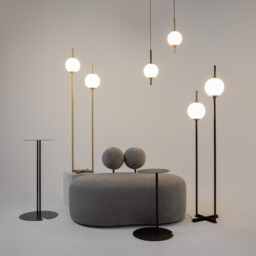 The Sixth Sense Modern Globe Pendant Ceiling Light Brass 3000K 500lm White Shade - thumbnail 3