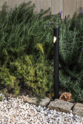 Bezel Black LED Bollard Lamp 8W 2700K IP65 - thumbnail 2