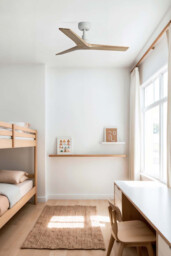 Klim Small Ceiling Fan White, Pine Blades - thumbnail 3