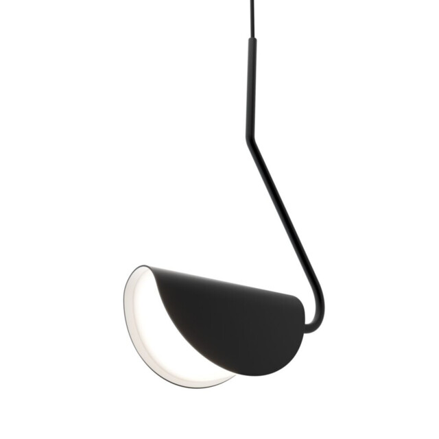 Mollis Modern Pendant Ceiling Light Black, Acrylic Shade - image 1