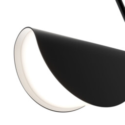 Mollis Modern Pendant Ceiling Light Black, Acrylic Shade - thumbnail 3