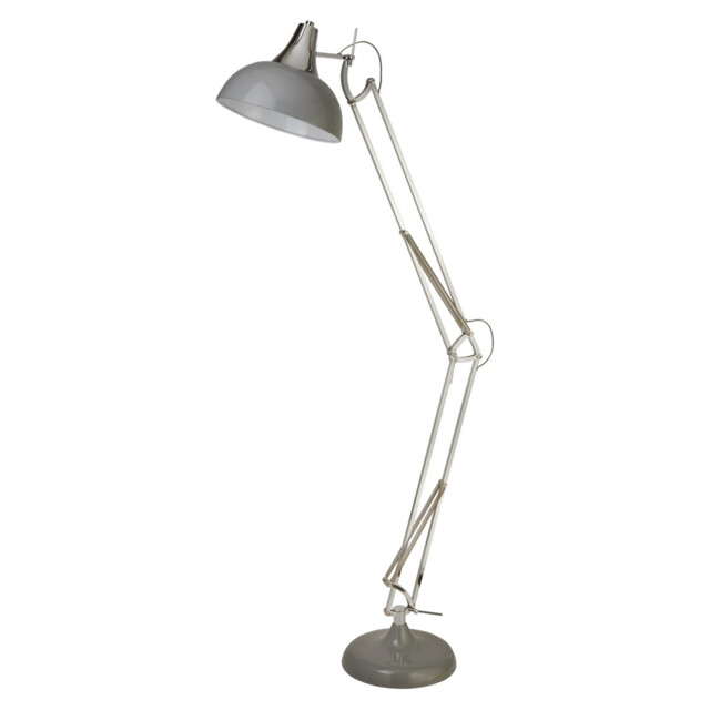 Goliath Floor Lamp Grey & Chrome