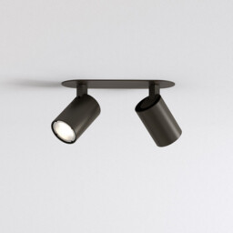Ascoli Twin Recessed 2 Light Spotlight Bronze, GU10