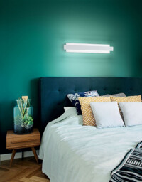 Regolo Integrated LED Wall Light White Glass - thumbnail 2