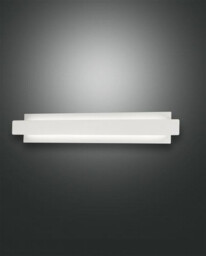 Regolo Integrated LED Wall Light White Glass