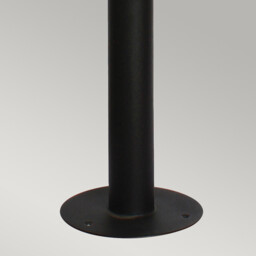 Helsingor 1 Light Outdoor Coastal Bollard Lantern Black IP44, E27 - thumbnail 5