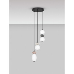 Pallina Cluster Pendant Ceiling Light Mocha, Light Grey, Dark Grey, Matt Black Triac Dimmable LED 20W 1200lm 3000K - thumbnail 3