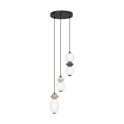 Pallina Cluster Pendant Ceiling Light Mocha, Light Grey, Dark Grey, Matt Black Triac Dimmable LED 20W 1200lm 3000K - thumbnail 1