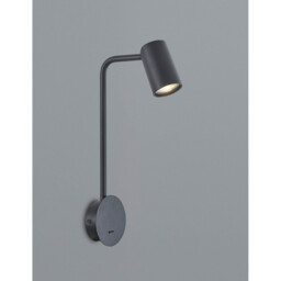 Sal Wall Lamp Switched 1 Light GU10, Sand BLack - thumbnail 2