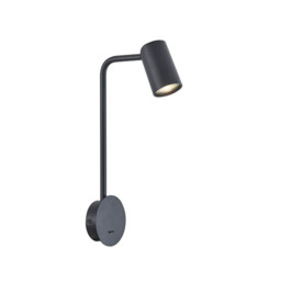 Sal Wall Lamp Switched 1 Light GU10, Sand BLack - thumbnail 1