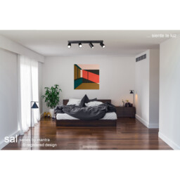 Sal Wall Lamp Switched 1 Light GU10, Sand BLack - thumbnail 5