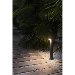 Lotus Outdoor LED Dark Grey Bollard Lamp 18W 3000K IP65 - thumbnail 3