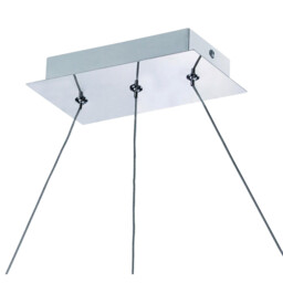 Thea Linear Pendant 3 Light 21W LED 3000K, 1890lm, Satin Aluminium, Frosted Acrylic - thumbnail 3