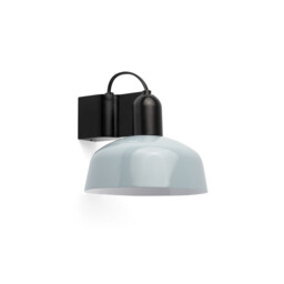 Tatawin Dome Wall Lamp Black, Gloss Grayish Blue 1x E27