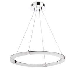 TaccÃ­a Pendant 28W LED Round 3000K, 2500lm, Polished Chrome/Frosted Acrylic - thumbnail 1