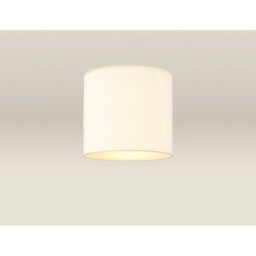 Baymont White 3 Light E27 Flush With 30cm x 25cm Faux Silk Shade, Ivory Pearl/White Laminate - thumbnail 2