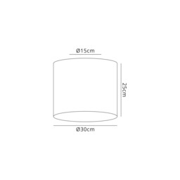 Baymont White 3 Light E27 Flush With 30cm x 25cm Faux Silk Shade, Ivory Pearl/White Laminate - thumbnail 3